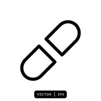 Simple Capsule Icon Vector Design