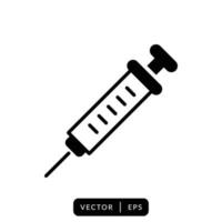 Syringe Icon Vector Design Template