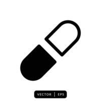 Simple Capsule Icon Vector Design