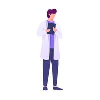 Standing Doctor Illustration vector