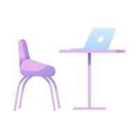 Chair and Table for Working set vector