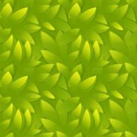 Seamless pattern green leaves, plant wallpaper for design. vector