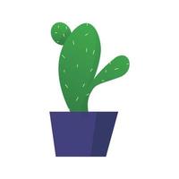 cactus in a pot illustration vector