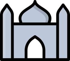 mosque Vector illustration on a background. Premium quality symbols. Vector icons for concept or graphic design.