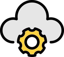 cloud Vector illustration on a background. Premium quality symbols. Vector icons for concept or graphic design.