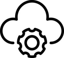 cloud Vector illustration on a background. Premium quality symbols. Vector icons for concept or graphic design.