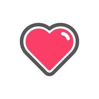 a Heart valentine icon vector