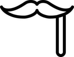 Ilustración de vector de bigote sobre un fondo. símbolos de primera calidad. iconos vectoriales para concepto o diseño gráfico.