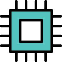 CPU Vector illustration on a background. Premium quality symbols. Vector icons for concept or graphic design.