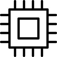 CPU Vector illustration on a background. Premium quality symbols. Vector icons for concept or graphic design.