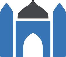 mosque Vector illustration on a background. Premium quality symbols. Glyphs vector icon for concept or graphic design.