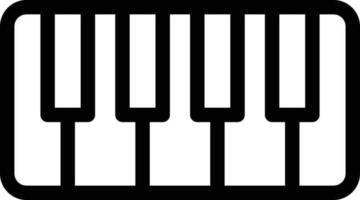 ilustración de vector de piano sobre un fondo. símbolos de primera calidad. iconos vectoriales para concepto o diseño gráfico.