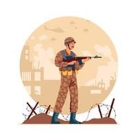 Military Soldier Concept vector