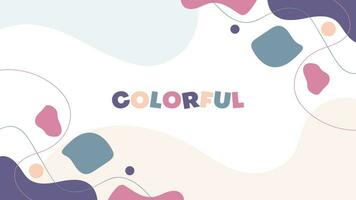 abstract shapes background in pastel color.geometric colorful background.vector illustration vector