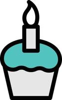 cupcake Vector illustration on a background. Premium quality symbols. Vector icons for concept or graphic design.