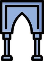 mosque Vector illustration on a background. Premium quality symbols. Glyphs vector icon for concept or graphic design.