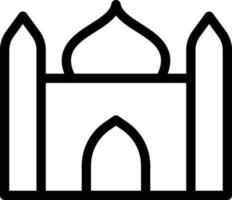 mosque Vector illustration on a background. Premium quality symbols. Vector icons for concept or graphic design.