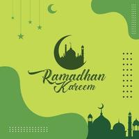 diseño de plantilla de fondo de ramadán, para citas islámicas o folletos. elementos de la mezquita ramadhan kareem. vector