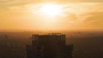 4k timelapse-sekvens av Toronto, Kanada - en skyskrapa under solnedgången video