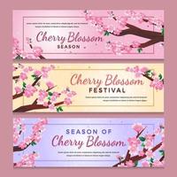 Celebration of Cherry Blossom Season Banner vector