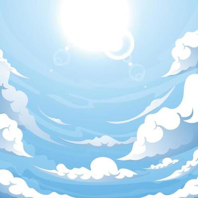 Blue Sky Background Concept