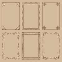 Decorative Vintage Frame Set vector