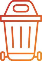 Trash Can Icon Style vector