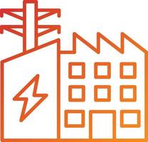 Electric Factory Icon Style vector