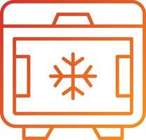 Deep Freezer Icon Style vector