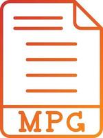MPG Icon Style vector