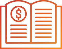 Accounting Book Icon Style vector