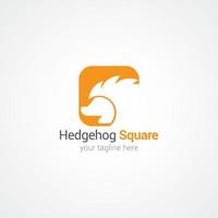 Hedgehog logo vector design illustration