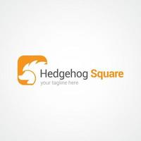 Hedgehog logo vector design illustration