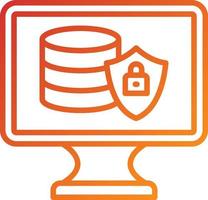 Data Protection Icon Style vector