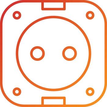 estilo de icono de enchufe vector