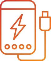 Power Bank Icon Style vector