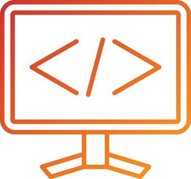 estilo de icono de codificación vector
