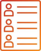 Contact List Icon Style vector