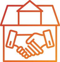 House Deal Icon Style vector