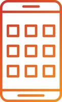 Mobile Apps Icon Style vector