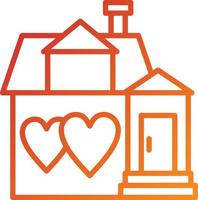 Dream House Icon Style vector