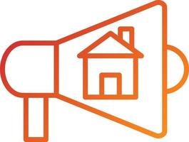 House Marketing Icon Style vector