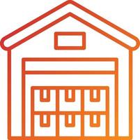 Warehouse Icon Style vector
