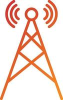 Radio Antenna Icon Style vector