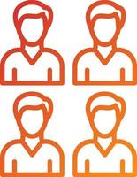 Audience Insight Icon Style vector