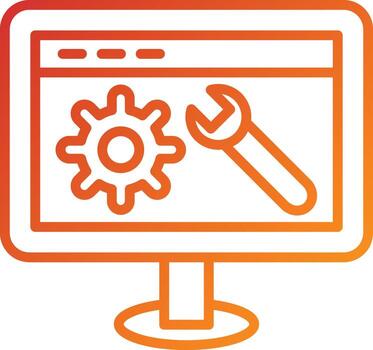 Web Optimization Icon Style vector