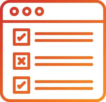 Task List Icon Style vector