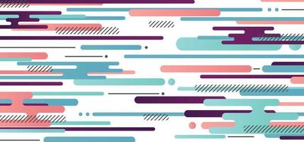 Abstract rounded lines pattern design of geometric style template. Overlapping with stripe lines design artwork background. illustration vector