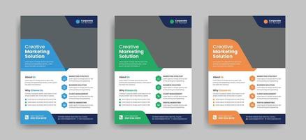 corporate business flyer design vector