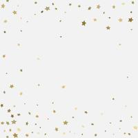 Gold 3d stars on white background vector